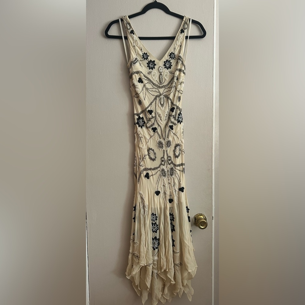 Y2K Sue Wong Nocturne Silk beaded gown